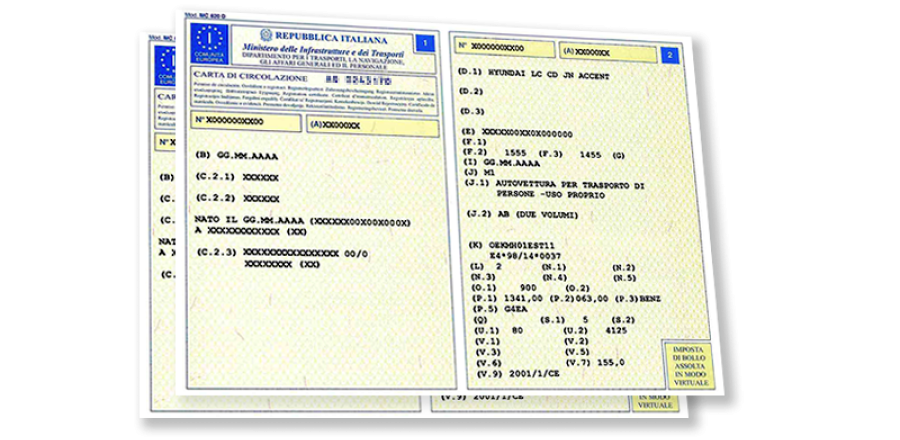 Duplicato carta di circolazione