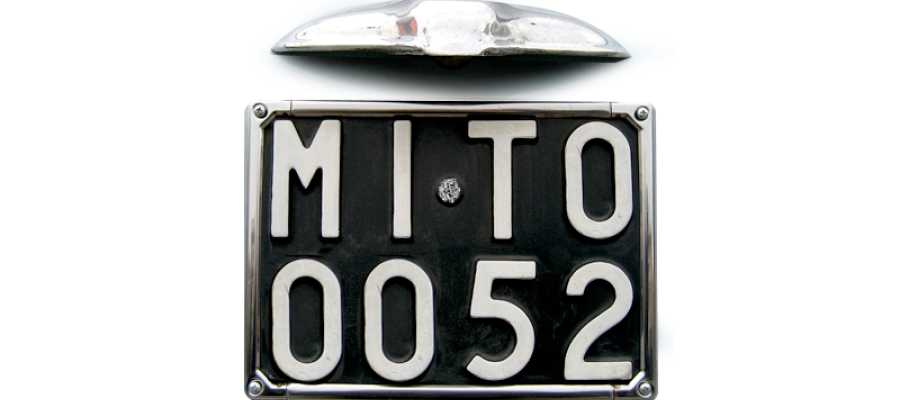 Richiesta targa storica con grafica e numerazione originaria